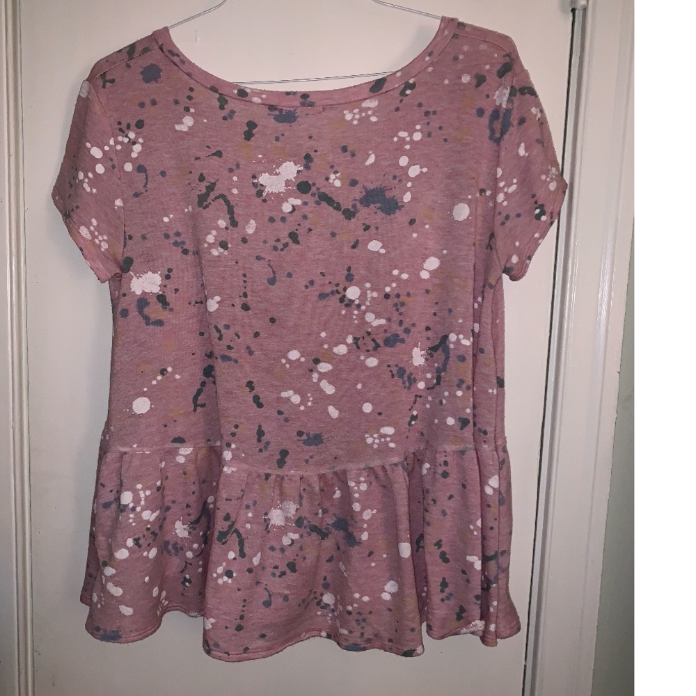 Pink Paint Splatter Top - Picture 2 of 2